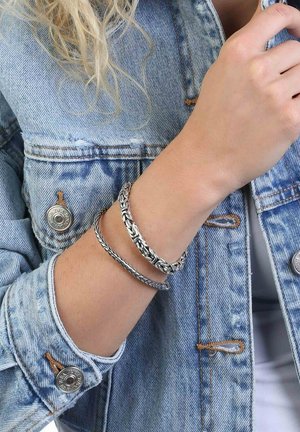 Lucardi STALEN KONINGSSCHAKEL - Armband - silver-coloured