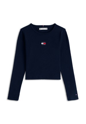 Tommy Hilfiger, HERITAGE FLAG  - Long sleeved top - dark night navy
