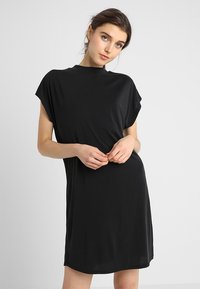 Urban Classics - LADIES DRESS - Jerseyjurk - black Miniatuurafbeelding 1