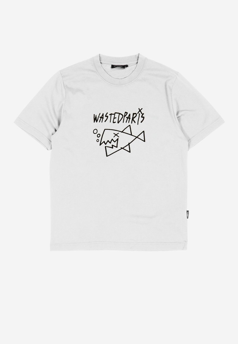 Wasted Paris GIVE UP UNISEX - Print T-shirt - white - Zalando.ie