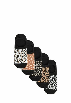 INVISIBLE 5 PACK - Varrettomat sukat - black animal