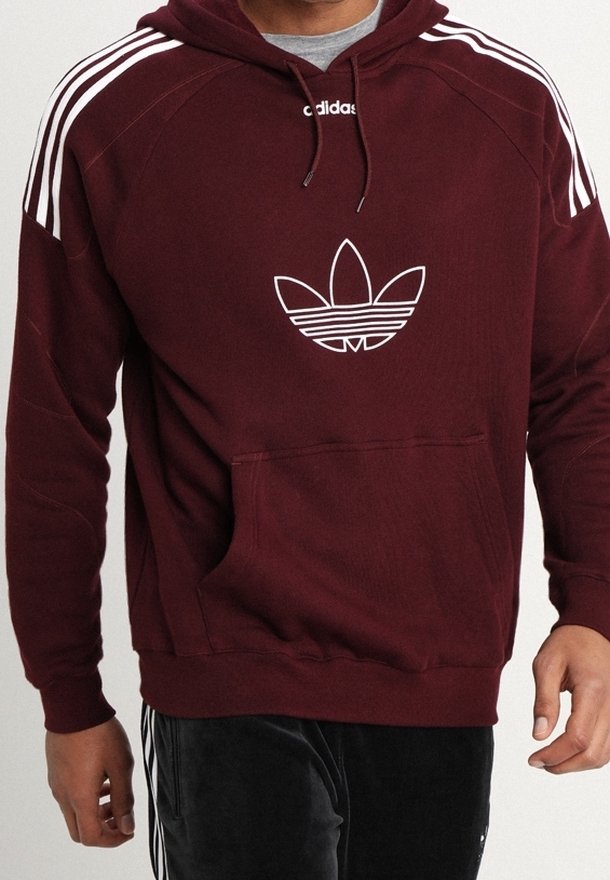 adidas Originals Sweat à capuche dark red/rouge foncé (Seconde