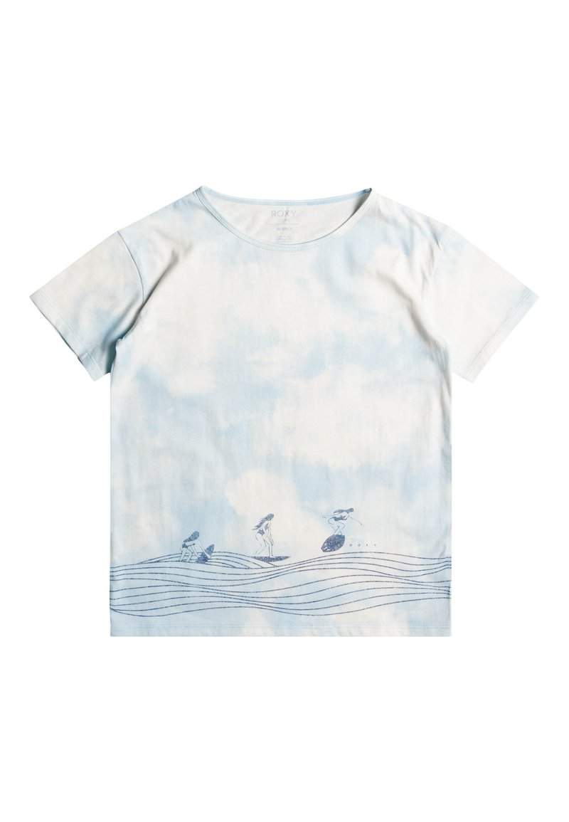 Kinder T-Shirts | Roxy COOLER THAN ME T-Shirt print cool blue water tie dye/blau - RY29976 Kinder T-Shirts | Roxy COOLER THAN ME T-Shirt print cool blue water tie dye/blau - RY29976
