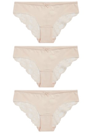 Next NO VPL LACE BACK BRIEFS THREE PACK - Slip - nude