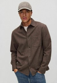 Dobber MORGAN - Overhemd - taupe melange