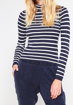 Stickad tröja - dark blue
