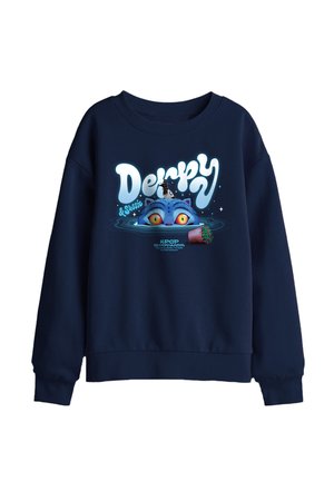 NETFLIX, KPOP DEMON HUNTERS DERPY AND SUSSIE SINKING PLANT POT UNISEX - Sweatshirt - dark blue