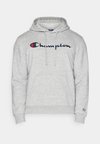 ICONS HOODED LARGE LOGO - Jersey con capucha - grey