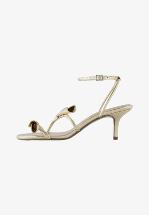 Next, REGULAR FIT - FOREVER COMFORT® LEATHER TULIP HEELED SANDALS . - Riemensandalette - gold