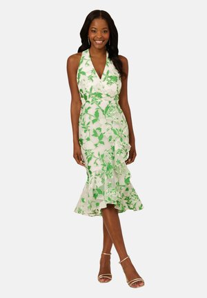 Cocktailjurk - green ivory