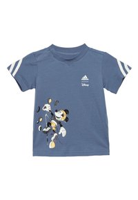 adidas Performance I DY MM - T-shirt con stampa - preloved ink off white semi spark