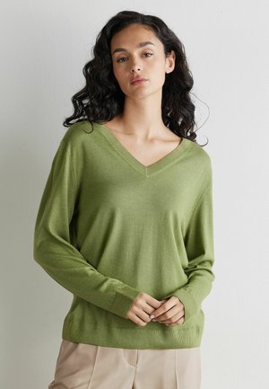 Strickpullover - green
