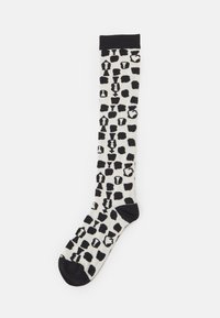 Knee high socks - black/white gambit