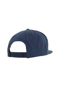 Tume sinine pesapalli kork, lame äärega, valmistatud puuvillast. Omab reguleeritavat snapback sulgemist taga ja õmmeldud detaile.
