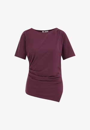 WE Fashion, WE FASHION - T-shirt basique - aubergine
