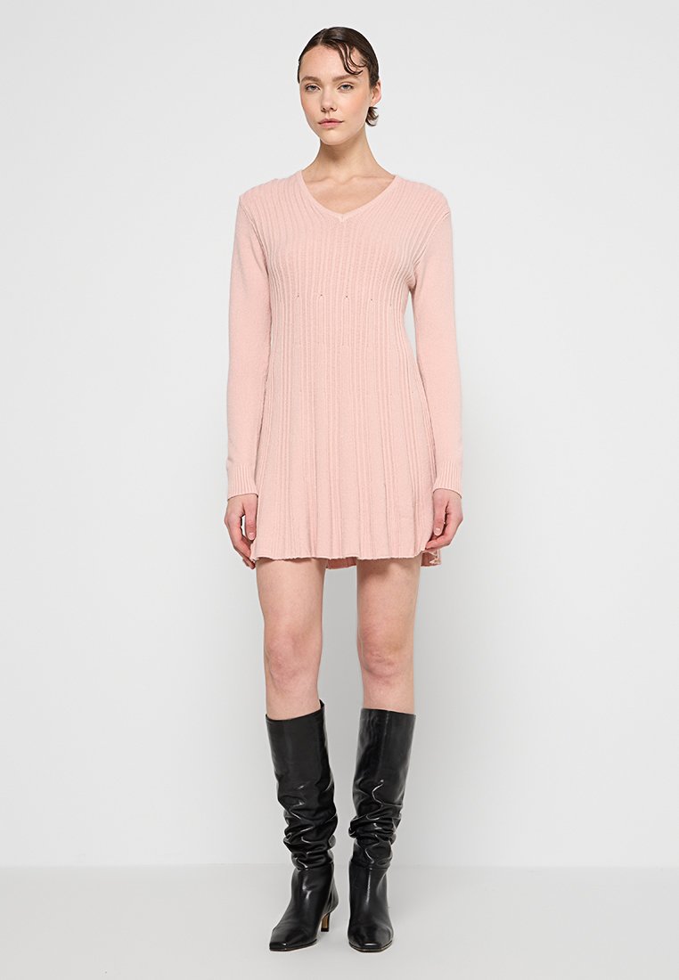 Apart Gebreide jurk roze