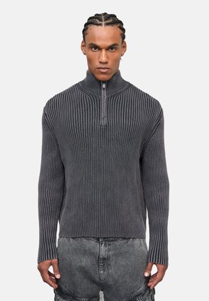 HALF-ZIP  - Strickpullover - slate grey