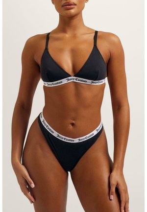 2 PACK - Triangle bra - black grey