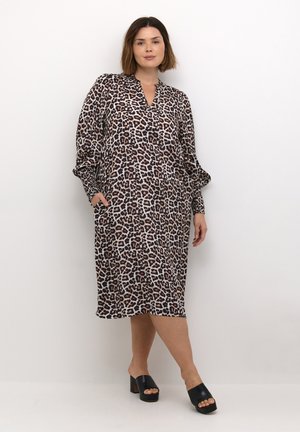 DRY - Day dress - feather gray leo print