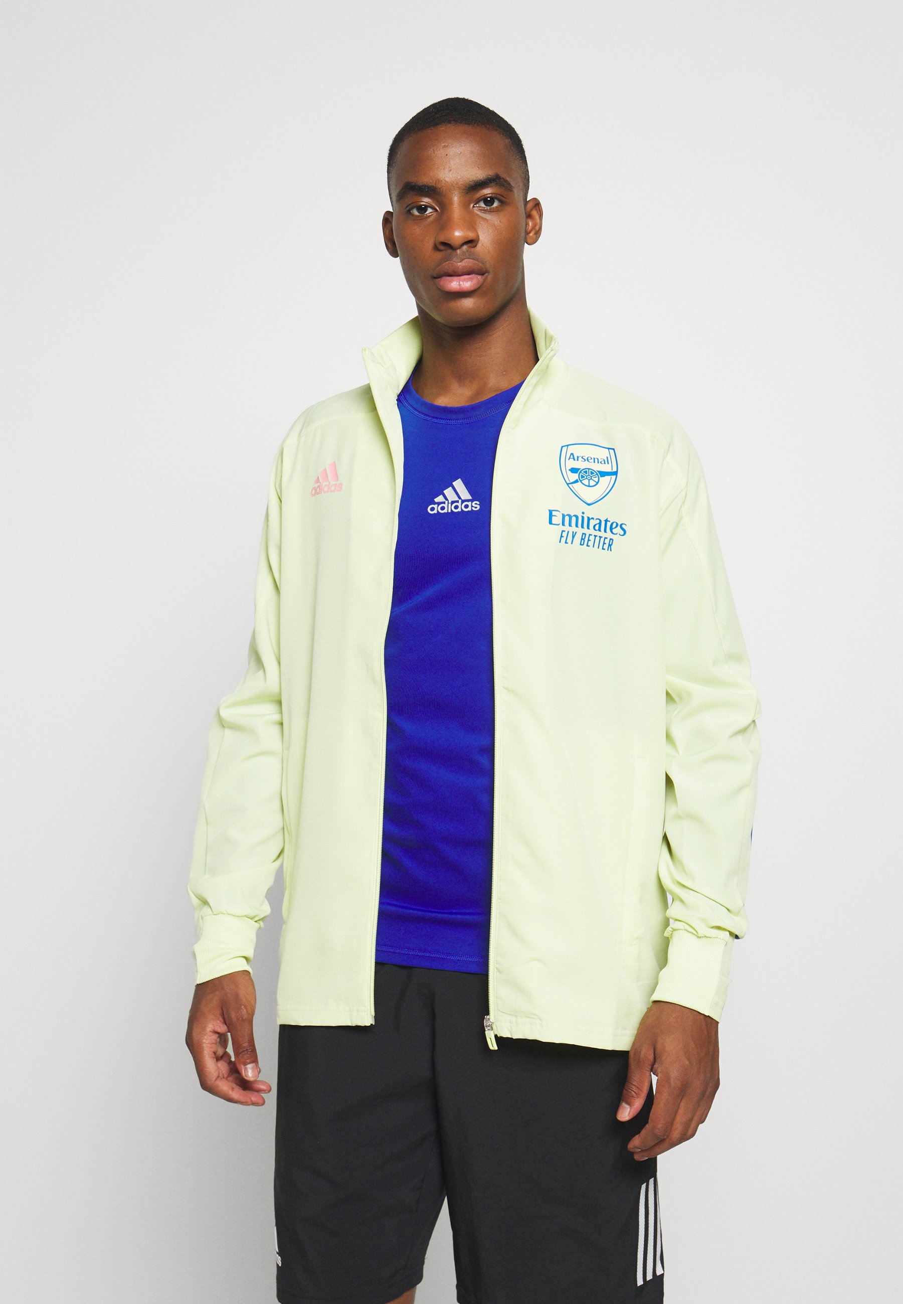 yellow and blue adidas tracksuit
