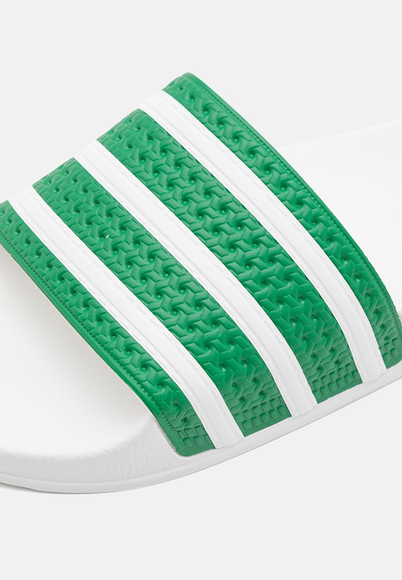 Adidas Green and White Striped Slides adidas Adilette 24 Slides - Green | Free Shipping with adiClub main image 4