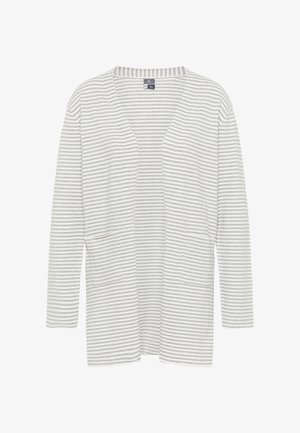 DreiMaster, Gilet - wollweiss grau melange