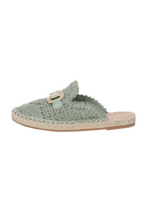 KRISXINA - Slip-on sandaler - grün