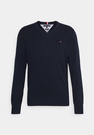V NECK SWEATER - Jumper - desert sky