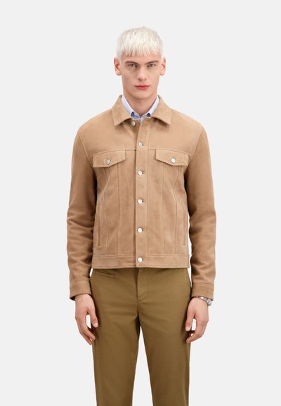The Kooples Veste en cuir - beige