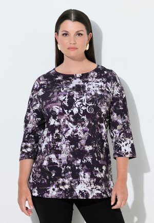 Ulla Popken, Long sleeved top - dark plum