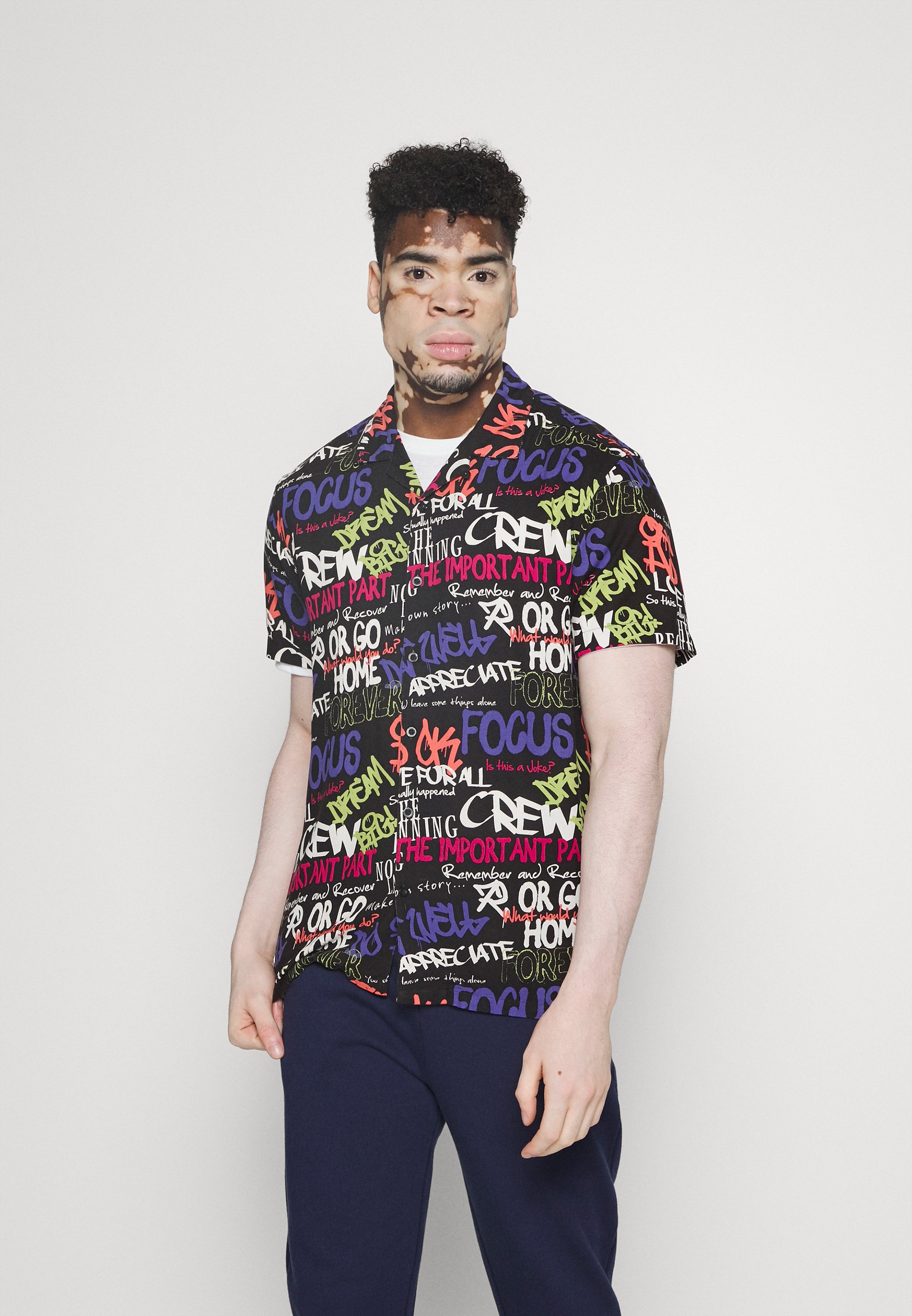 Brave Soul Shirt - black / multi-colour 