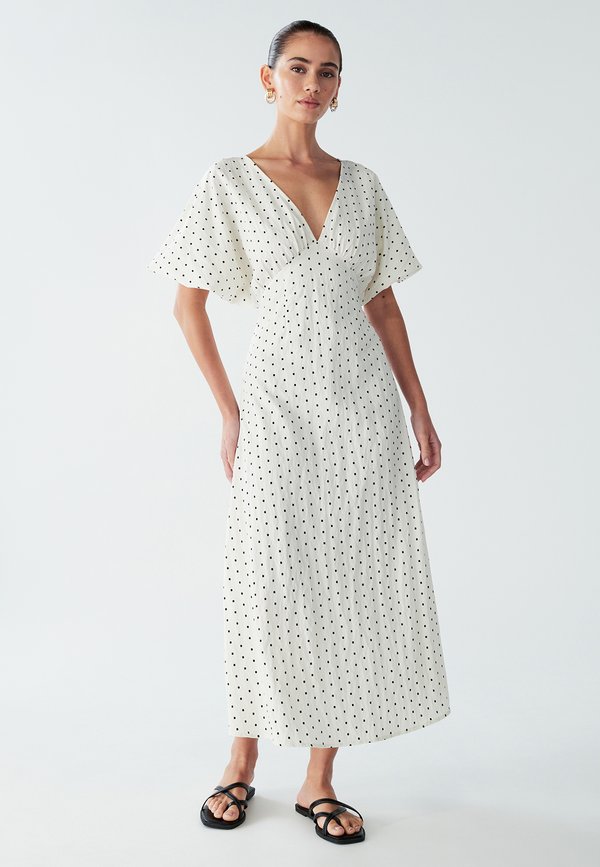 PALM MIDI - Freizeitkleid - cream based spot