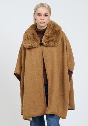 INFLUENCER COLLAR - Poncho - camel