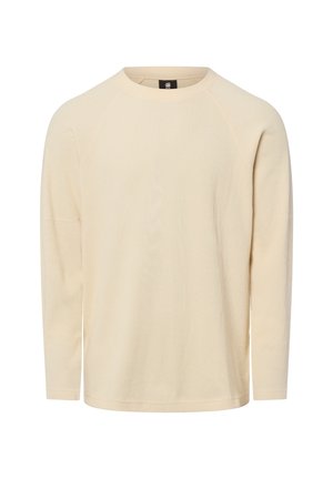 Langærmet T-shirt - beige