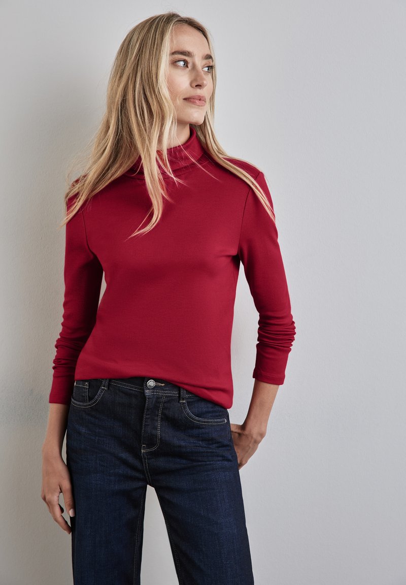 Cecil MIT ROLLKRAGEN - Langarmshirt - rot