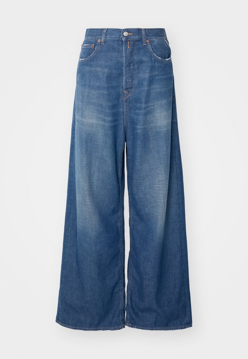 Replay MARGOTT PANTS - Wide Leg - medium blue/denim bleu - ZALANDO.FR
