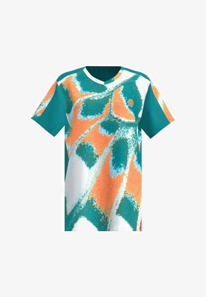BIDI BADU Camiseta estampada - petrol orange