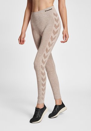 SEAMLESS MID - Legging - driftwood melange