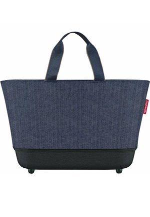 Shopping Bag - herringbone dark blue
