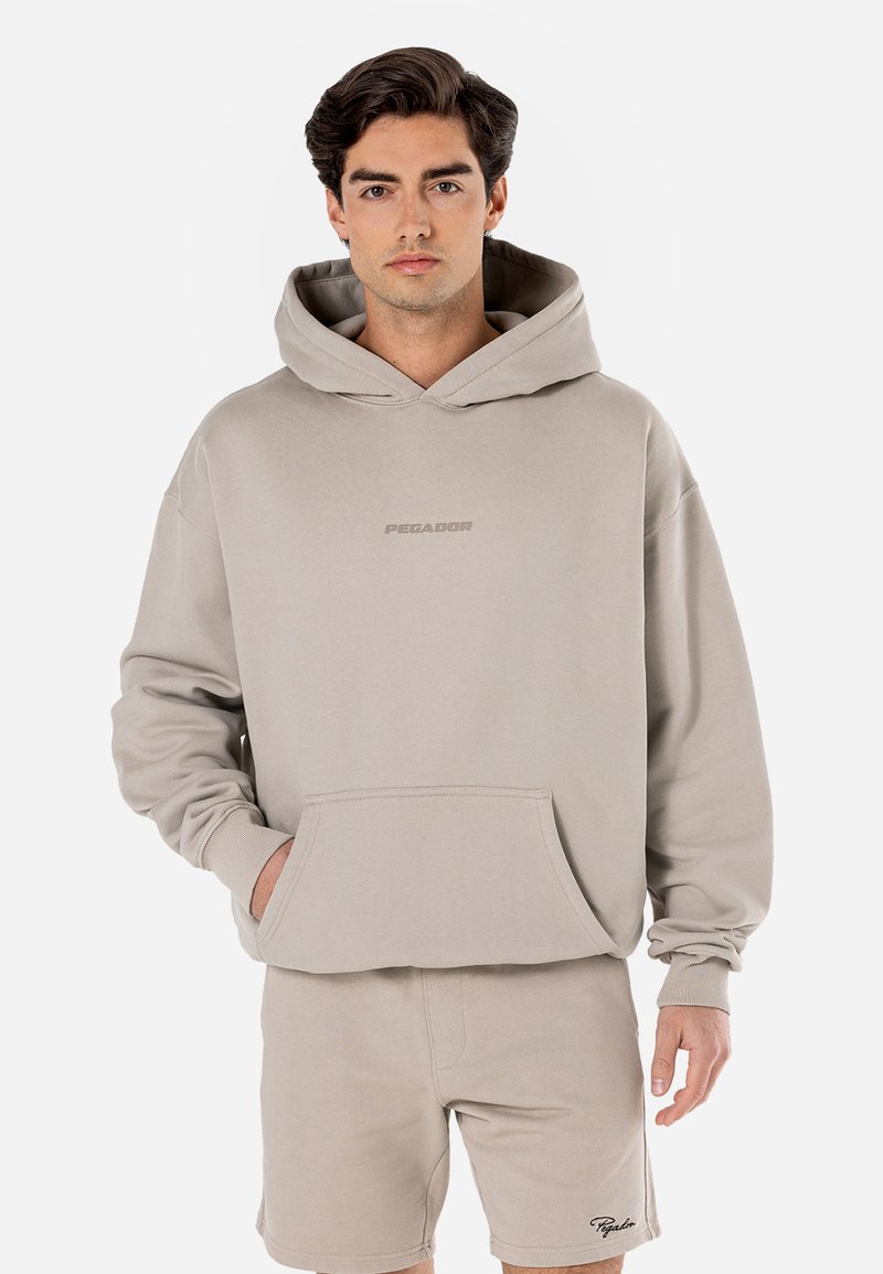 Pegador - COLNE OVERSIZED HOODIE - Hoodie - washed dark stone, Enlarge