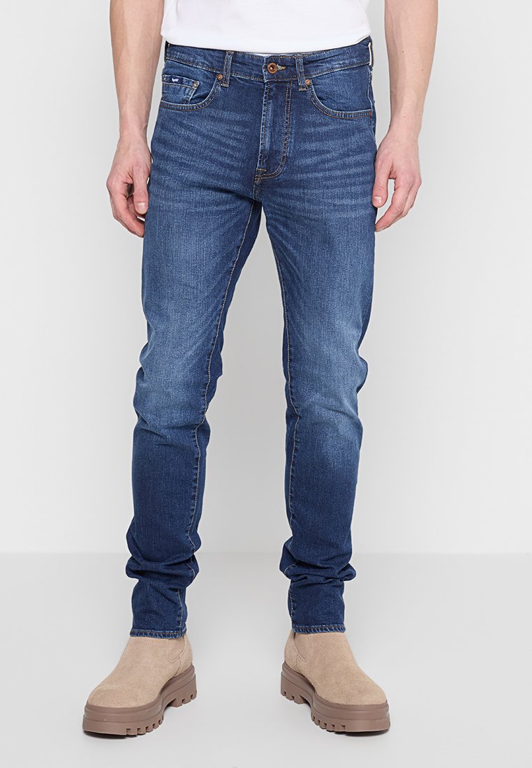 GAS Slim fit jeans blauw