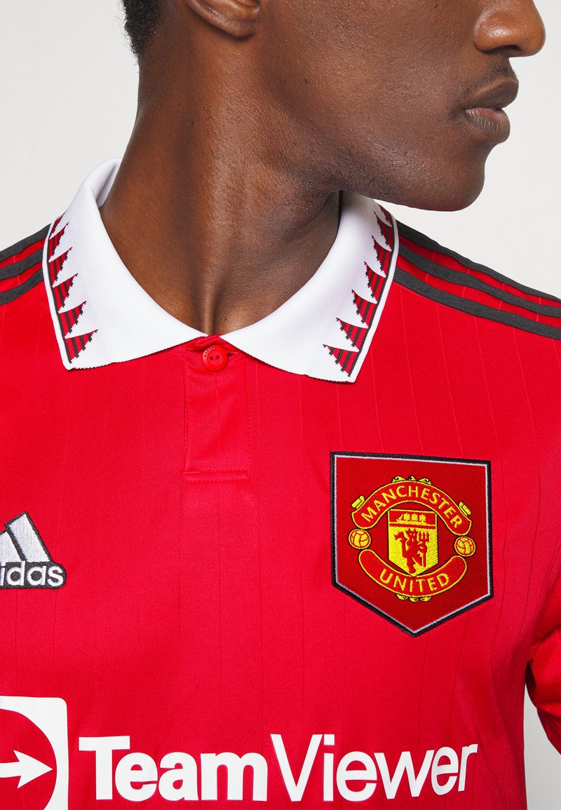 salvar a menudo nativo adidas Performance MANCHESTER UNITED HOME - Camiseta de fútbol - real  red/rojo - Zalando.es