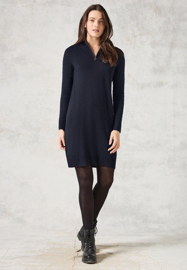 KUSCHELIGES  - Strickkleid - blau