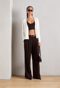 Marc O'Polo CARDIGAN LONGSLEEVE V-NECK - Ζακέτα - white