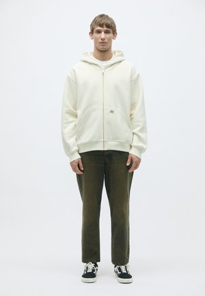 MINERAL HOODIE - Felpa con zip - egret