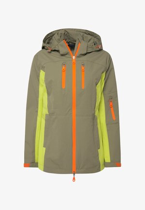 LAURASØN, FUNKTIONS-KAPUZE WASSERABWEISENDE ZIPPER - Vodotěsná bunda - stone gray