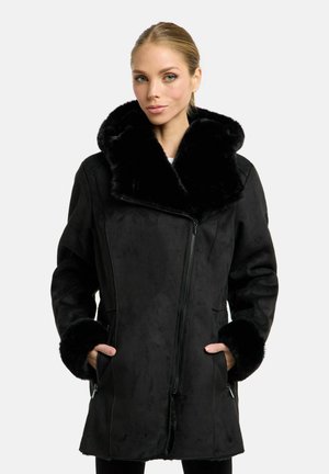 Wintermantel - schwarz