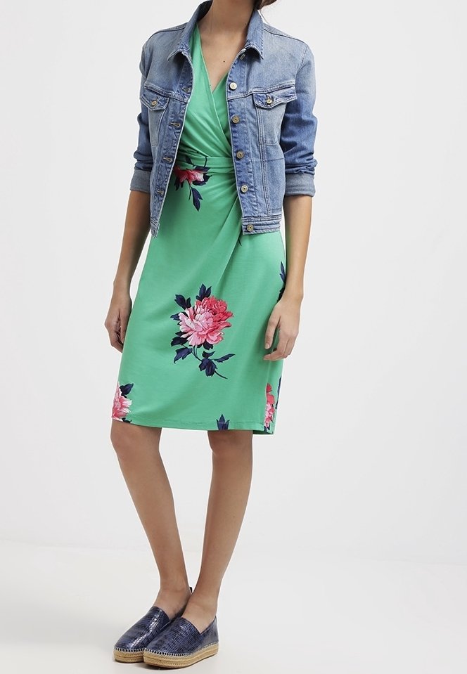Joules Jersey dress - green - (Pre-owned) - Zalando