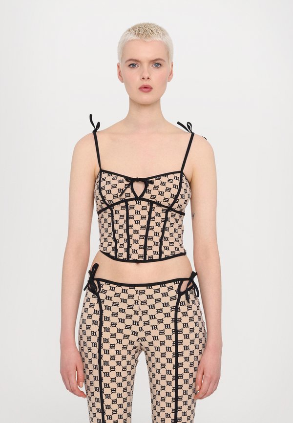 MONOGRAM COQUETTE CORSET - Top