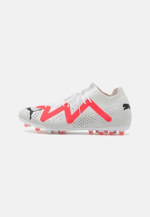 FUTURE MATCH MG - Moulded stud football boots - white/black/fire orchid